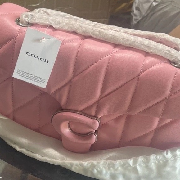 Coach Pink Quilted Crossbody Bag - Picture 9 of 13
